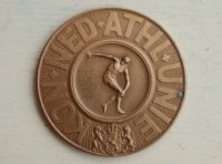 ◆ ヨーロッパ雑貨 40s オランダ チャンピオン メダル 直径5.0cm/ビンテージ アンティーク ブロカント レトロ コレクション