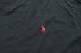 画像3: ◆ Polo Ralph Lauren ポロラルフローレン ワンポイントロゴ刺繍 VネックTシャツ Lサイズ 黒/古着 POLO