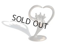 ◆ ヨーロッパ雑貨 真鍮 オブジェ スカルプチャー 高さ12.6cm/ビンテージ アンティーク インテリア ブロカント 人型 ブラス モダンアート