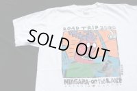 ◆ 2000s Niagara on the lake/BIG HED アート プリントTシャツ Lサイズ 白/ビンテージ オールド アメリカ古着 2