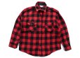 画像1: 【L/M】USA製 FROSTPROOF ウールシャツ 赤黒 バッファローチェック■ビンテージ オールド レトロ アメリカ古着 ブロックチェック (1)