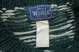 画像6: 【S】USA製 Woolrich ウールニット 緑 総柄■ビンテージ オールド レトロ アメリカ古着 セーター ウールリッチ ケーブル編み 80s
