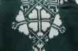 画像4: 【S】USA製 Woolrich ウールニット 緑 総柄■ビンテージ オールド レトロ アメリカ古着 セーター ウールリッチ ケーブル編み 80s