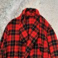 画像2: 【M】McGuire's ショールカラー ウールガウン 赤黒チェック■ビンテージ オールド レトロ アメリカ古着 コート ローブ 50s 60s