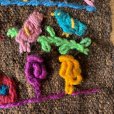 画像6: 【67cm×32cm】ハンドメイド 手刺繍 タペストリー■ビンテージ アンティーク オールド レトロ インテリア ウールラグ 民族 