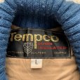 画像3: 【L】USA製 Tempco ジップアップ ダウンベスト ネイビー 紺色■ビンテージ オールド レトロ アメリカ古着 70s アウトドア キルティング
