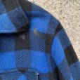 画像3: 【M/L】Cockatoo 中国 ウールジャケット 青黒ブロックチェック■ビンテージ オールド レトロ アメリカ古着 ダブルマッキーノ
