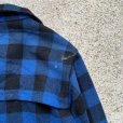 画像10: 【M/L】Cockatoo 中国 ウールジャケット 青黒ブロックチェック■ビンテージ オールド レトロ アメリカ古着 ダブルマッキーノ