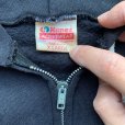 画像4: 【XL】USA製 HANES ジップアップ スウェットパーカー ブラック 黒無地■ビンテージ オールド レトロ アメリカ古着 80s/90s