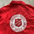 画像2: 【XL】SALVATION ARMY ナイロン コーチジャケット レッド 赤色■ビンテージ オールド アメリカ古着 90s サルベーションアーミー スリフト