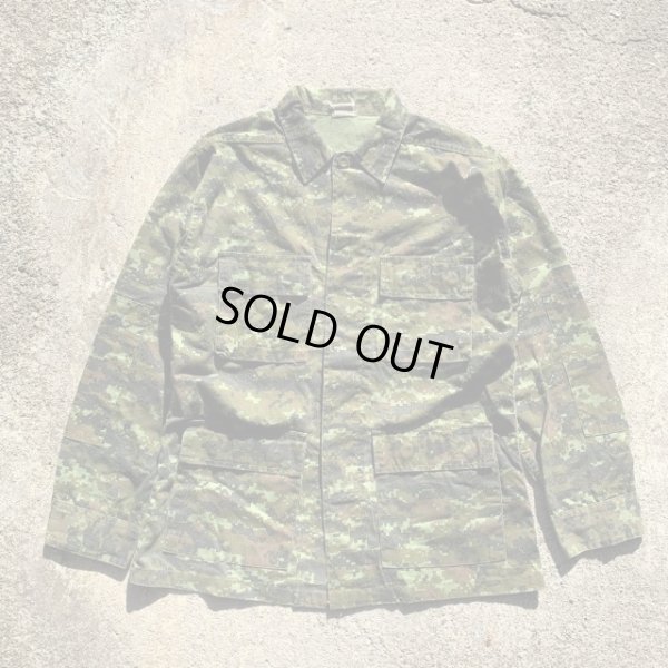 画像1: 【M-R】UNKNOWN BDU ジャケット デジカモ 緑 迷彩■アメリカ古着 民間 ミリタリー コットン コンバット デジタル