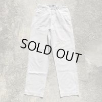 【W32×L32】ポロ ラルフローレン コットン チノパン アイボリー■ビンテージ オールド レトロ アメリカ古着 90s Polo ノータック パンツ