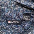 画像5: 【2XL】PURITAN レーヨン 半袖シャツ 青 総柄■ビンテージ オールド レトロ アメリカ古着 90s ボックスシャツ アート ビッグサイズ