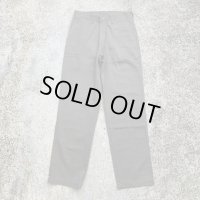 【W30】Lee コットン ノータック チノパンツ グレー■ビンテージ オールド レトロ アメリカ古着 リー ストレート チノパン