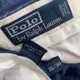 画像4: 【W36】Polo Ralph Lauren 2タック リネンパンツ ブルー 青系■ビンテージ オールド レトロ アメリカ古着 90s ポロラルフローレン 麻