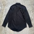 画像2: 【M】Calvin Klein 長袖シャツ ブラック 黒無地■オールド レトロ アメリカ古着 カルバンクライン