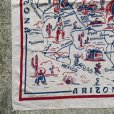 画像6: 【96cm×88cm】ARIZONA NEW MEXICO タペストリー■ビンテージ アンティーク アリゾナ州 スーベニア ファブリック 風呂敷 インテリア