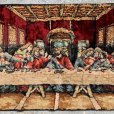 画像3: 【48cm×99cm】キリスト 最後の晩餐 ベロア マット ラグ タペストリー■ビンテージ アンティーク オールド レトロ インテリア 絨毯 