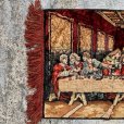 画像2: 【48cm×99cm】キリスト 最後の晩餐 ベロア マット ラグ タペストリー■ビンテージ アンティーク オールド レトロ インテリア 絨毯 