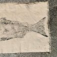 画像4: 【49cm×89cm】UNKNOWN 魚拓 タペストリー■ビンテージ アンティーク オールド ファブリック インテリア コットン