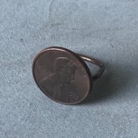 【9号】1セントコイン リング■ビンテージ アンティーク レトロ 指輪 アクセサリー ピンキー ペニー アメリカ雑貨
