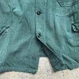 画像4: 【XL】UNKNOWN グリーンシャンブレー ワークジャケット 緑■ビンテージ オールド レトロ ユーロワーク ゴマシオ