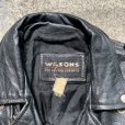 画像3: 【S】WILSONS ダブルライダース レザージャケット ブラック 黒■ビンテージ オールド レトロ アメリカ古着 革ジャン 80s/90s
