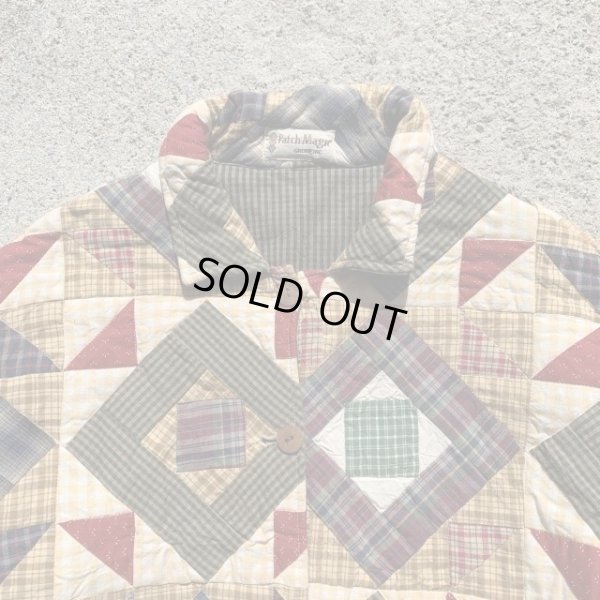 画像2: 【XL】Patch Magic パッチワーク ジャケット 総柄■ビンテージ オールド レトロ アメリカ古着 インド製 リバーシブル No.1