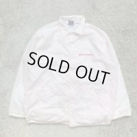 【XL/XXL】USA製 HILTON Walgreens ナイロン コーチジャケット 白■ビンテージ オールド レトロ アメリカ古着 80s