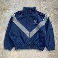 画像1: 【M- X SHORT】USAF PTU トレーニングジャケット ネイビー■オールド ミリタリー アメリカ古着 米軍実物 ナイロン リフレクター (1)