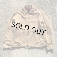【ボーイズ or レディース】50s FORESTER GARMENT リバーシブル ジャケット ベージュ×赤■ビンテージ オールド レトロ アメリカ古着 