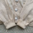 画像9: 【L/XL】60s Dehen ウール ニット レタードカーディガン 白 生成り色■ビンテージ オールド レトロ アメリカ古着 セーター