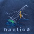画像4: 【L/XL】USA製 nautica 刺繍スウェット ネイビー 紺■ビンテージ アメリカ古着 90s フルーツオブザルーム ノーティカ トレーナー