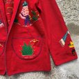 画像6: 【レディース】メキシコ製 刺繍入り ウールジャケット 赤■ビンテージ オールド レトロ アメリカ古着 50s-60s メキシカン キッズ 子供服