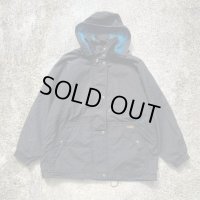 【L】Woolrich 中綿入り ナイロン ジャケット ブラック 黒■ビンテージ オールド アメリカ古着 ウールリッチ マウンテンパーカー