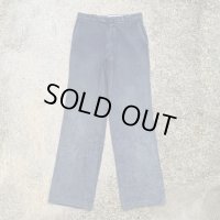 【W30】UNKNOWN 太畝コーデュロイパンツ フェードブルー 青■ビンテージ オールド レトロ ユーロ ヨーロッパ古着 ストレート