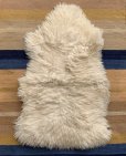 画像1: 【75cm×46cm】IKEA RENS ムートンラグ マット 白■インテリア マット シープスキン 敷物 羊毛 毛皮 No.3 (1)
