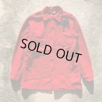 【XL】60s BSA ボーイスカウト ワッペン付き ウールシャツジャケット レッド 赤■ビンテージ オールド レトロ アメリカ古着 動物