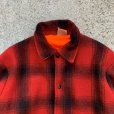 画像5: 【M/L】カナダ製 CODET リバーシブル ウールジャケット 赤チェック×オレンジ■ビンテージ オールド レトロ アメリカ古着 ハンティング