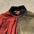 画像2: 【M/L】Cayenne 豚革 レザージャケット ブルゾン クレイジーパターン■ビンテージ オールド アメリカ古着 革ジャン MA-1タイプ