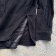 画像5: 【L/XL】DENIM&Co. バンドカラー 長袖フェイクスエードシャツ ブラック 黒無地■ビンテージ オールド レトロ アメリカ古着 90s 