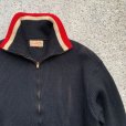 画像3: 【M/L】50s Avalanche フルジップ ウールセーター ブラック 黒赤■ビンテージ オールド アメリカ古着 ハイネック ニット ロカビリー