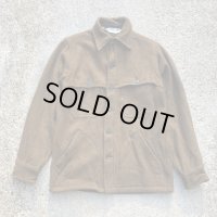 【XS/S】70s-80s USA製 Woolrich ウールシャツジャケット 茶色■ビンテージ オールド レトロ アメリカ古着 ウールリッチ ダブルマッキーノ