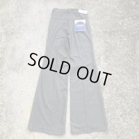 【W27(W25相当)】デッドストック WRANGLER ウール フレアパンツ グレー■ビンテージ ヨーロッパ古着 70s ラングラー ベルボトム バギー