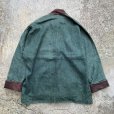 画像2: 【XL】Carlita Creations リネン チャイナ シャツジャケット 緑■ビンテージ オールド レトロ アメリカ古着 カンフー ビッグサイズ 