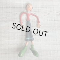 【高さ 18.0cm】Bronco CD ポパイ オリーブ ラバードール■ビンテージ アンティーク 人形 オブジェ インテリア アメコミ