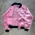 画像8: 【L】Pink Sweeties サテンジャンパー ジャケット ピンク×黒■アメリカ古着 映画 ムービー グリース ロカビリー コスプレ 50sスタイル