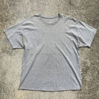 【XL】SALE!! Champion ワンポイント刺繍 Tシャツ ライトグレー■ビンテージ オールド アメリカ古着 チャンピオン 無地