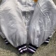 画像6: 【2XL】USA製 WestArk チェーン刺繍 ナイロン サテンジャケット 白紫■ビンテージ オールド レトロ アメリカ古着 80s カークラブ