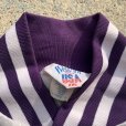 画像3: 【2XL】USA製 WestArk チェーン刺繍 ナイロン サテンジャケット 白紫■ビンテージ オールド レトロ アメリカ古着 80s カークラブ